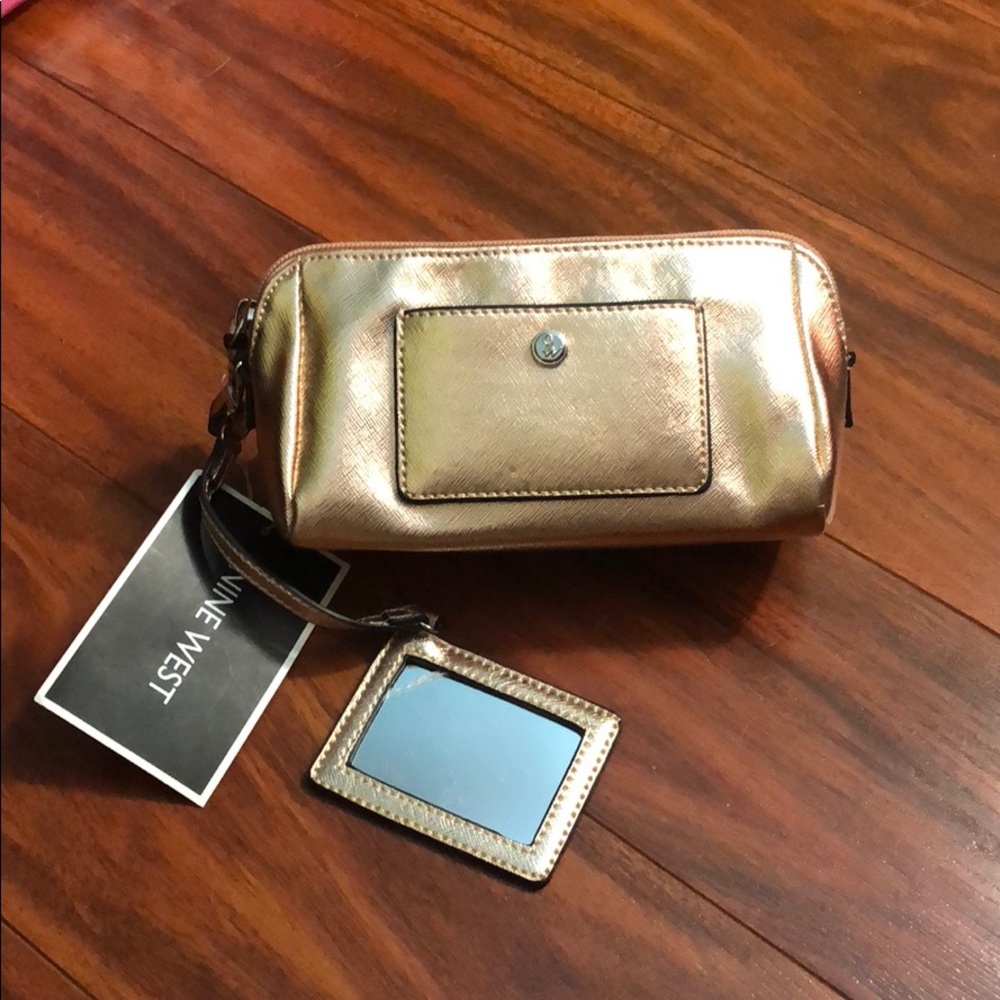 Nine West Rose Gold Cosmetic Bag